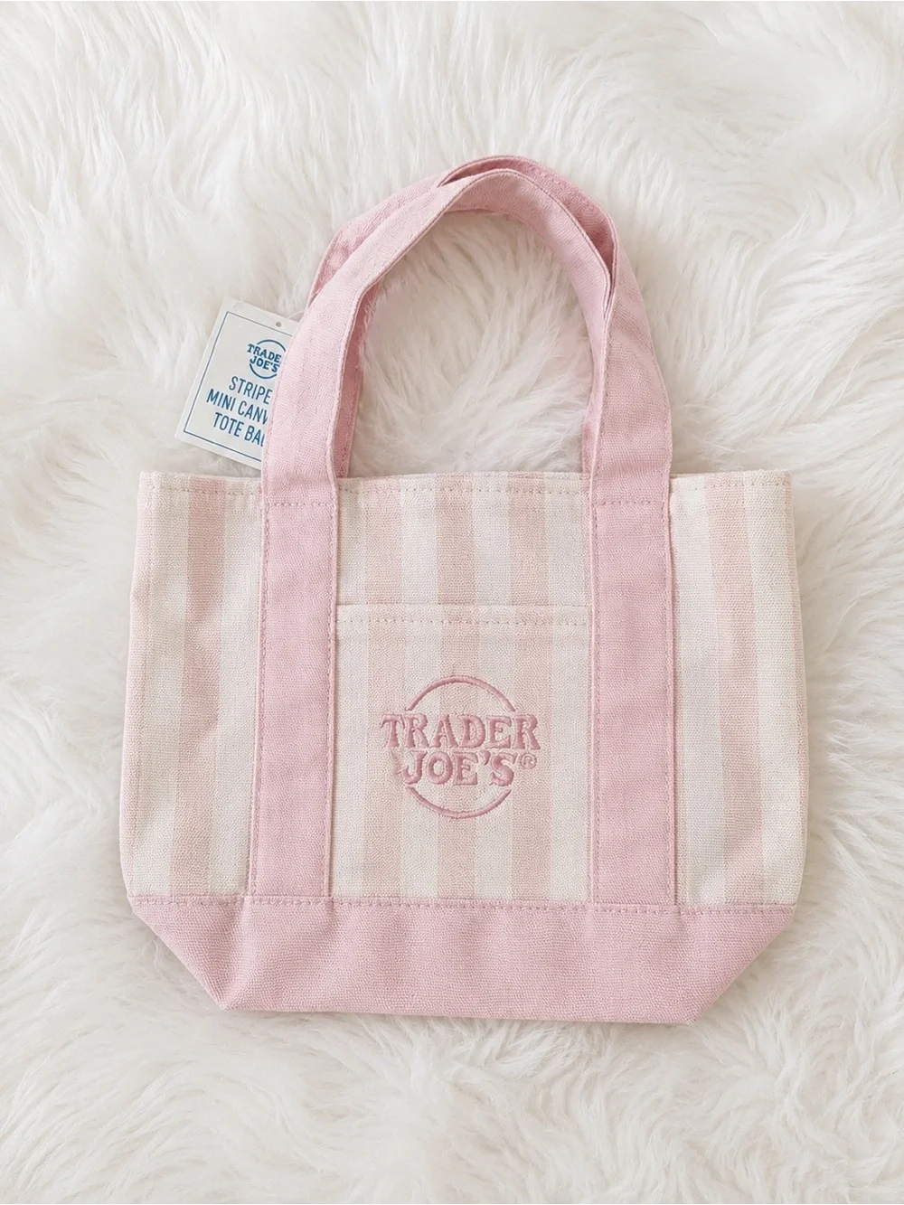 Trader Joe’s Mini Striped Tote Bags -New - Picture 5 of 5
